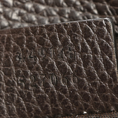 Gucci Monogram Dollar Calfskin O Drawstring Backpack Beige Ebony Testa di Moro Dark Chocolate 7 of 10
