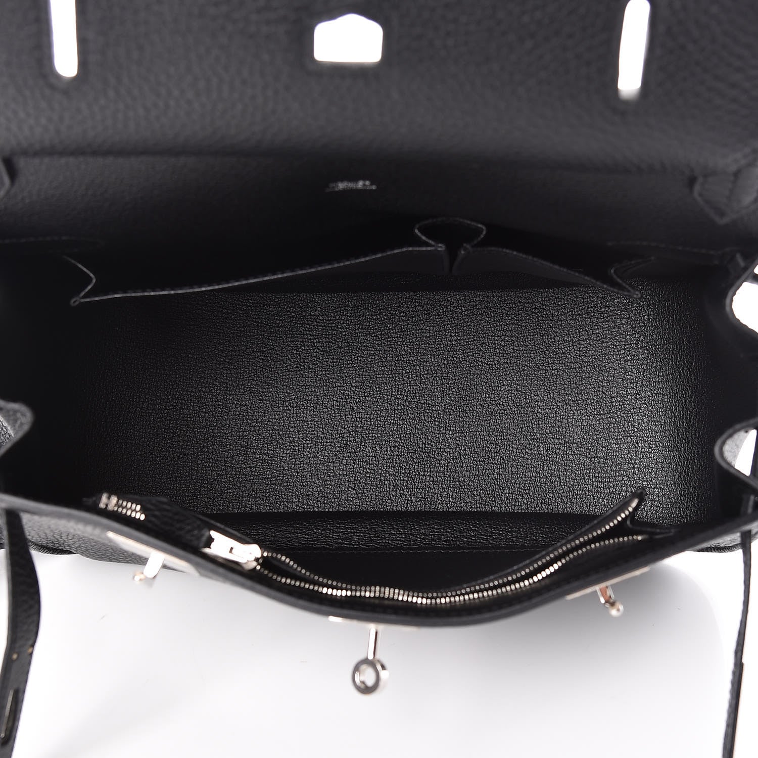 Hermes Taurillon Clemence Jypsiere 28 Black 5 of 15