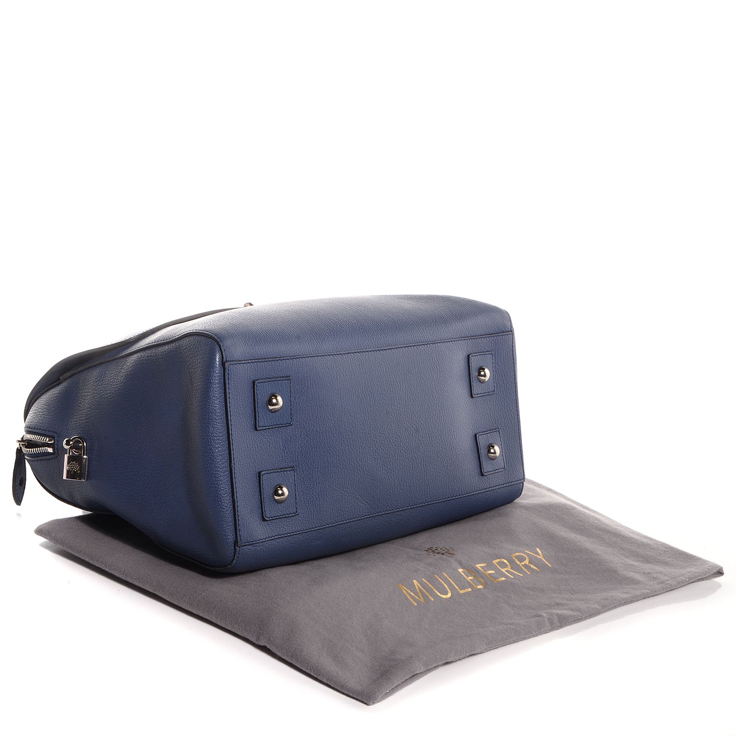Mulberry Grainy Leather Large Del Rey Satchel Slate Blue 5 of 11