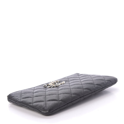 Chanel Caviar Quilted Small French New Wave CC Pouch Black 4 of 11