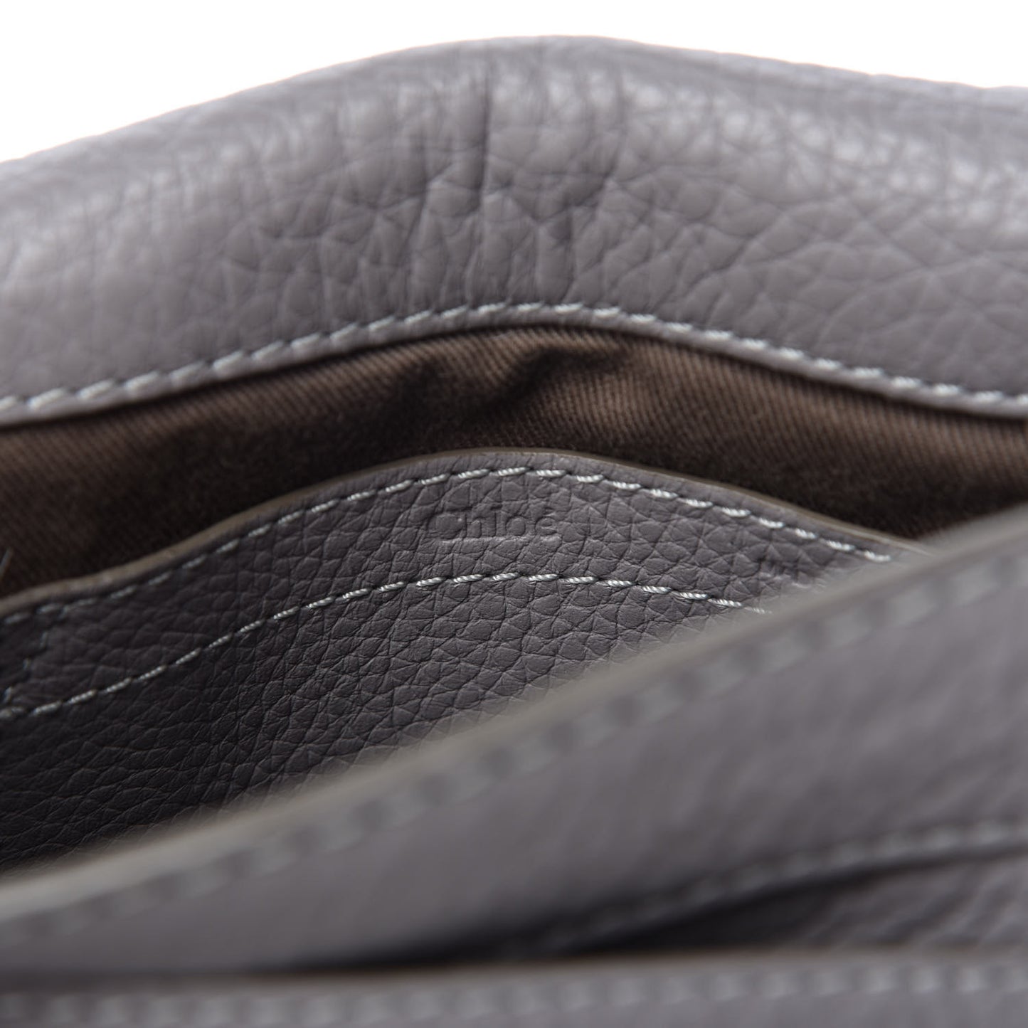 Calfskin Mini Marcie Round Crossbody Bag Cashmere Grey