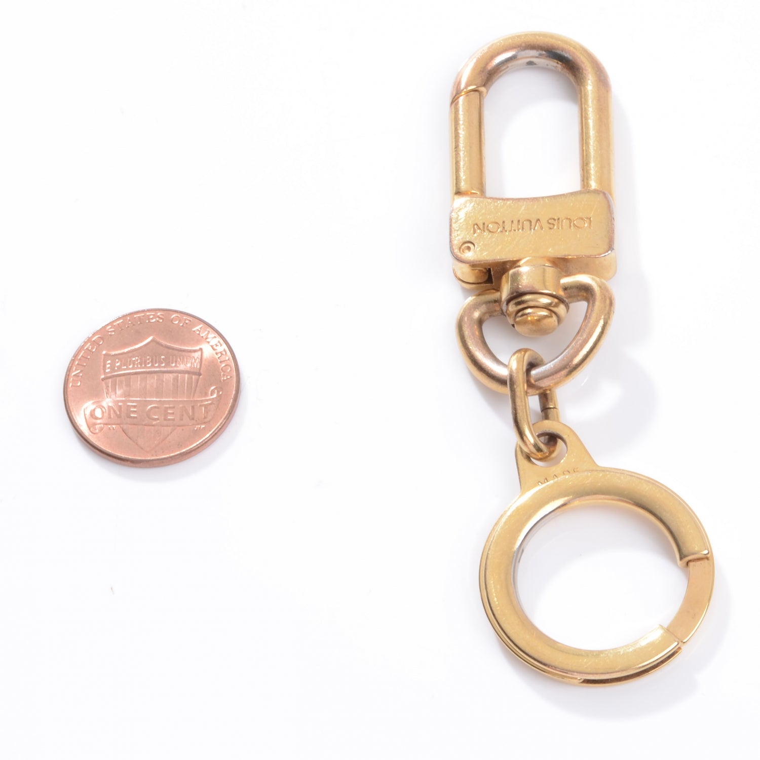 Louis Vuitton Gold Pochette Extender Key Ring 2 of 4