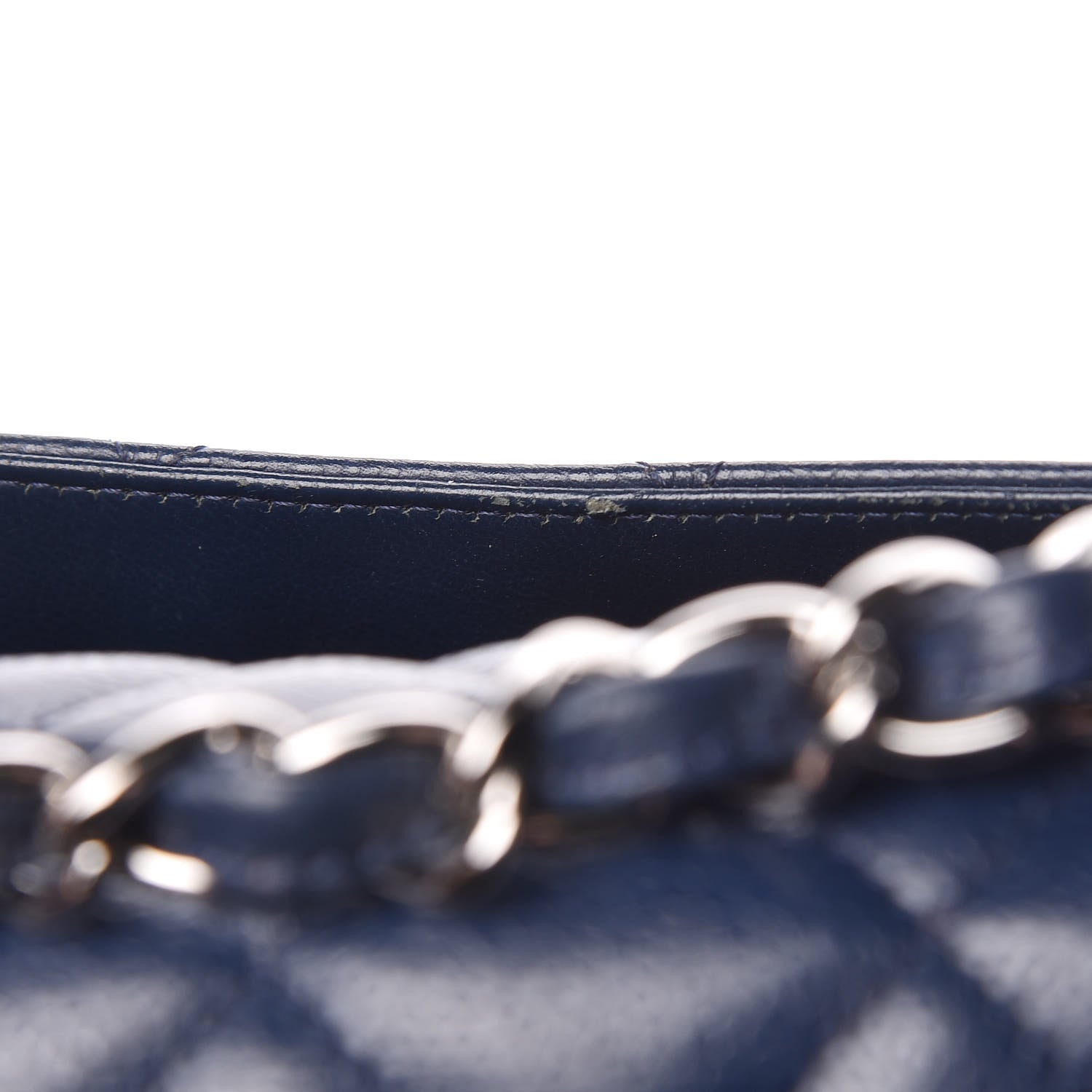 Chanel Caviar Quilted Jumbo Double Flap Navy 14 of 14