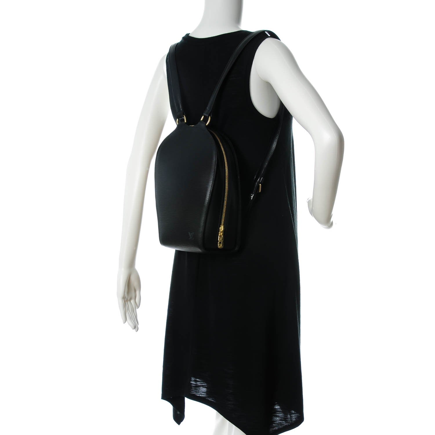 Louis Vuitton Epi Mabillon Backpack Black 2 of 7