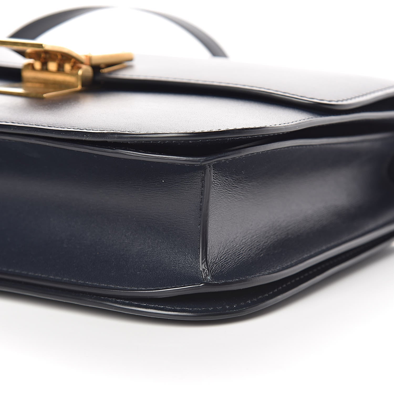 Celine Box Calfskin Medium Classic Box Flap Bag Navy Blue 11 of 12