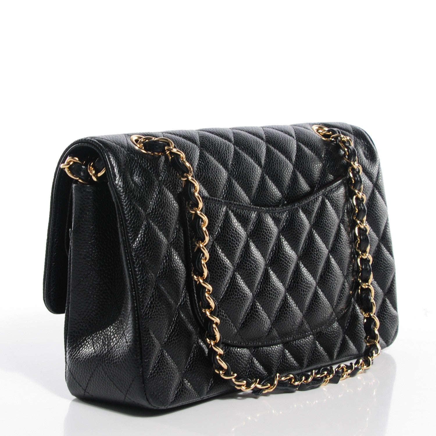 Chanel Caviar Quilted Medium Double Flap Black 3 of 8