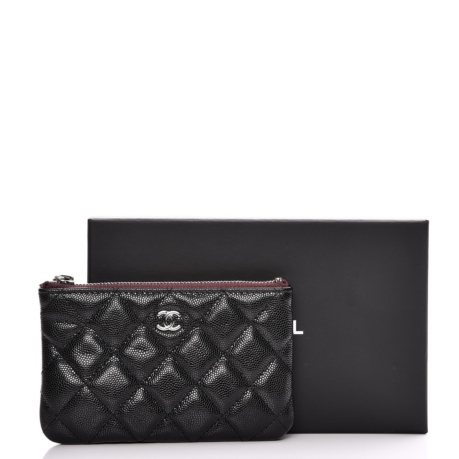 Chanel Caviar Quilted Small Cosmetic Case Black 8 of 8