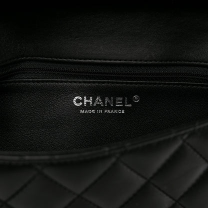 Chanel Lambskin Quilted Flap Clutch Black 6 of 13