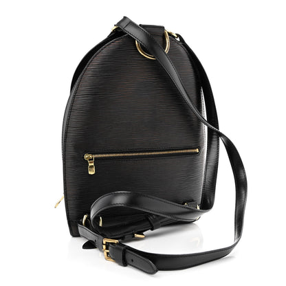 Louis Vuitton Epi Mabillon Backpack Black 3 of 10
