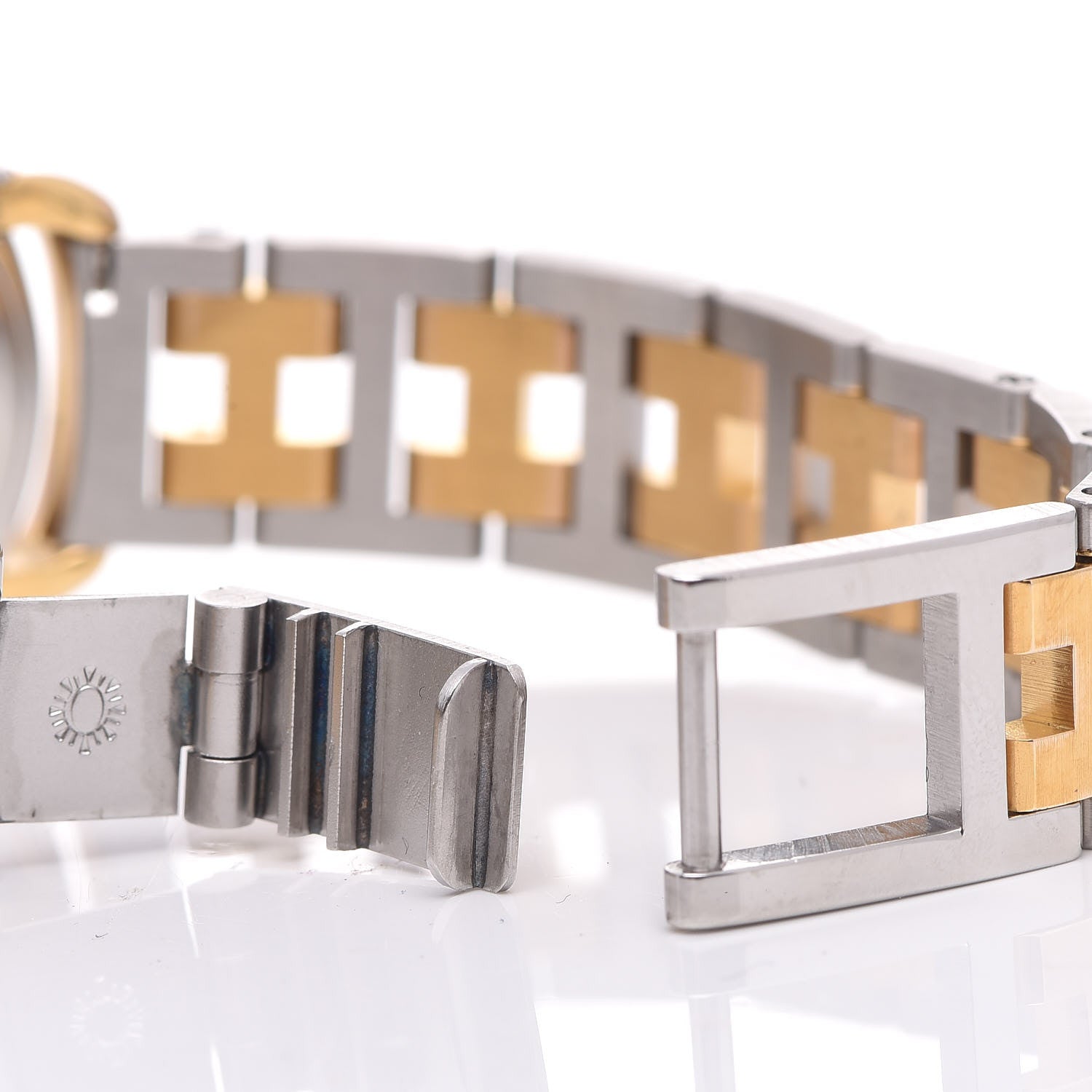 Hermes Stainless Steel 20mm Rallye Quartz Watch Gold 8 of 8