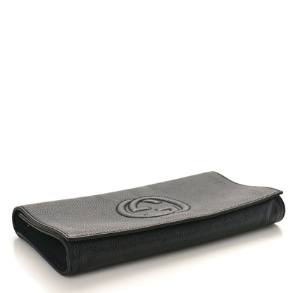 Gucci Pebbled Calfskin Medium Soho Clutch Black 4 of 9
