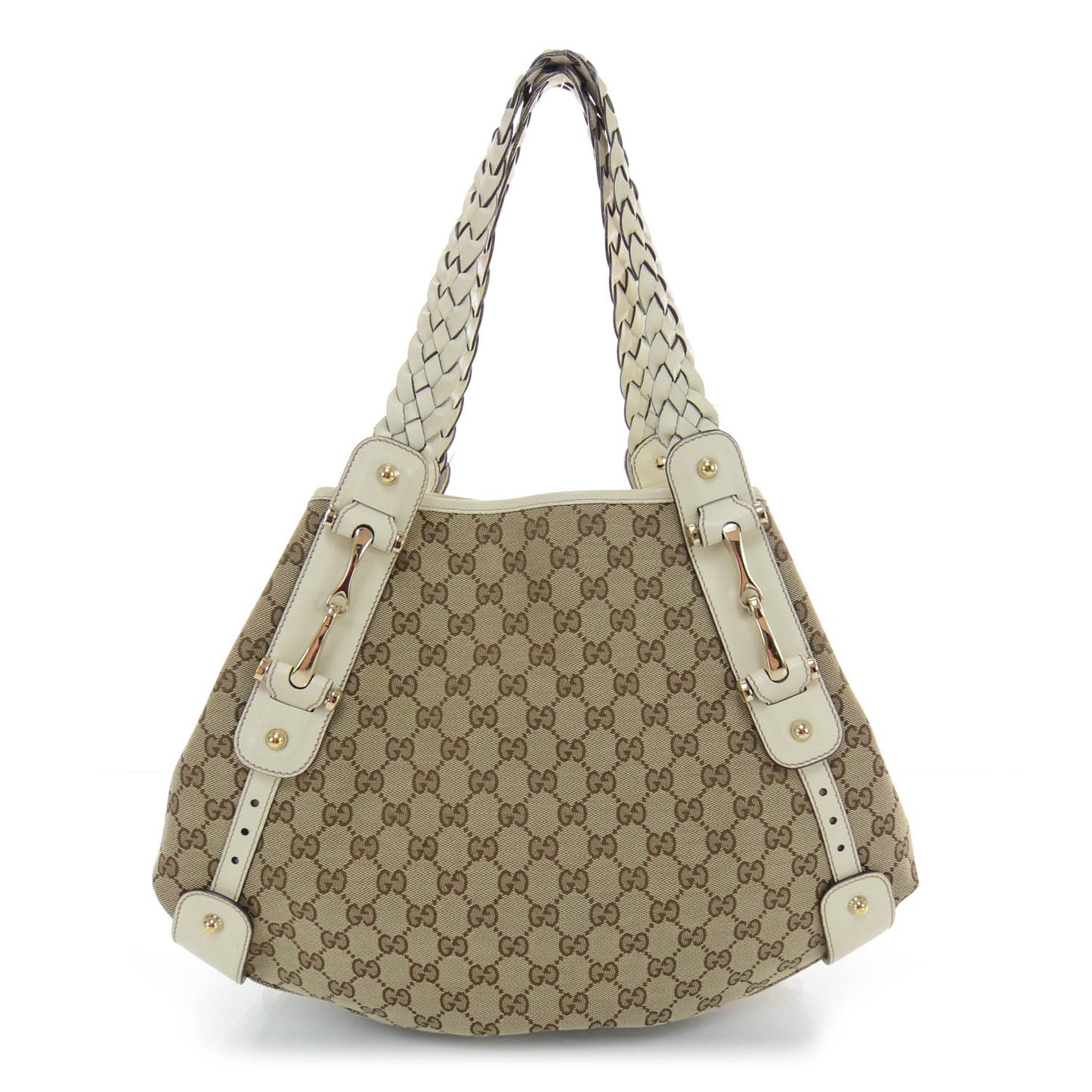 Monogram Medium Pelham Shoulder Bag White