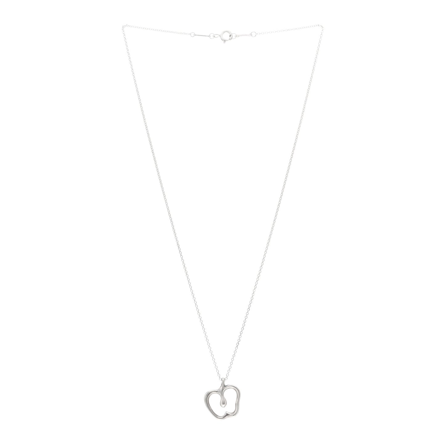 Sterling Silver Elsa Peretti Apple Pendant Necklace