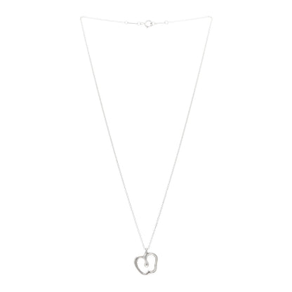 Tiffany Sterling Silver Elsa Peretti Apple Pendant Necklace 3 of 4
