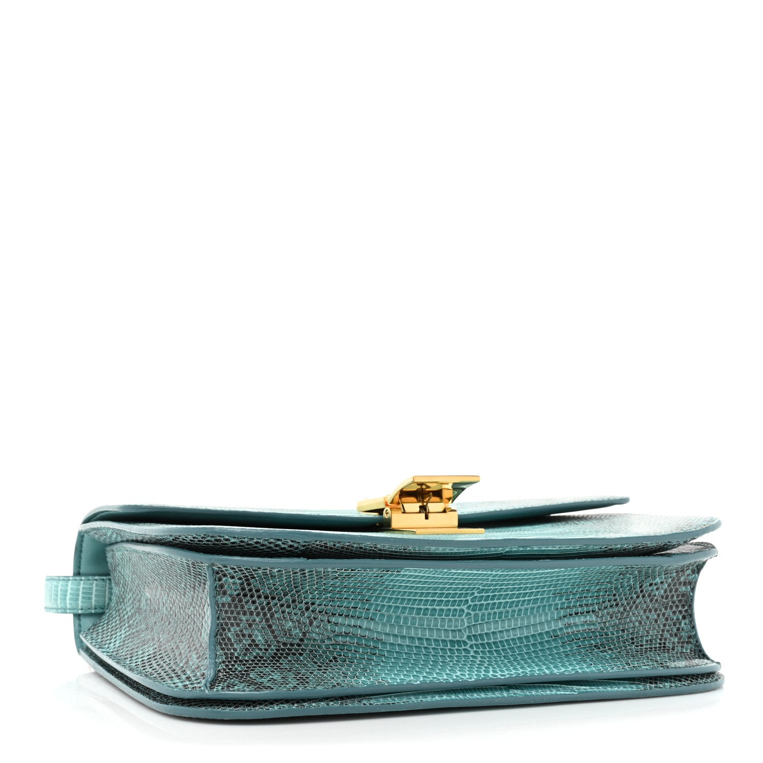 Celine Lizard Medium Classic Box Flap Bag Antarctic 4 of 13