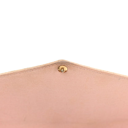 Louis Vuitton Damier Azur Pochette Felicie Chain Wallet Rose Ballerine 13 of 15