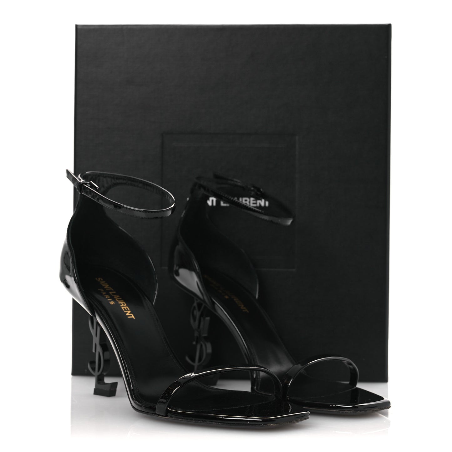 Vernice Chiffon Opyum 85 Sandals 38.5 Black