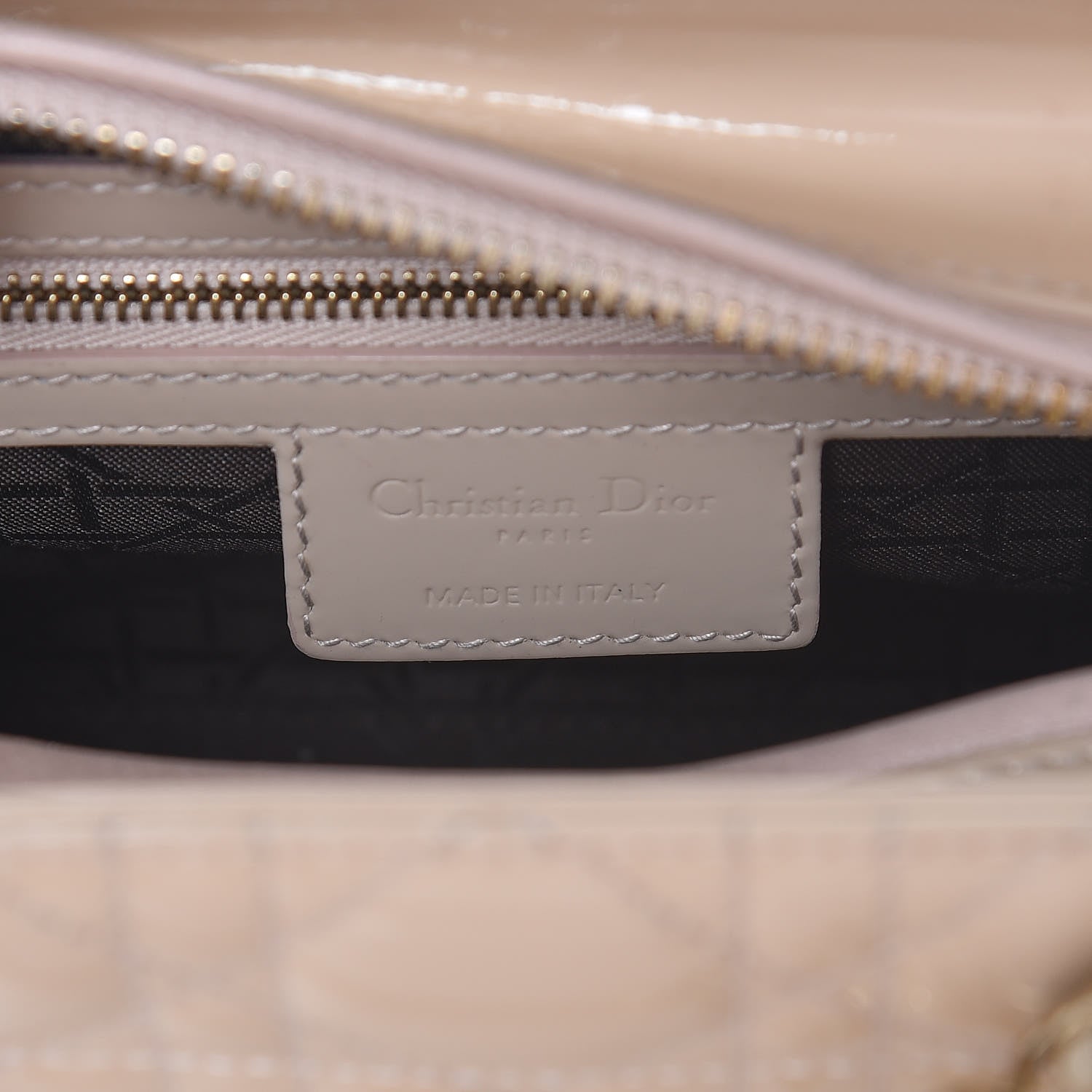 Christian Dior Patent Cannage Medium Lady Dior Beige 6 of 16