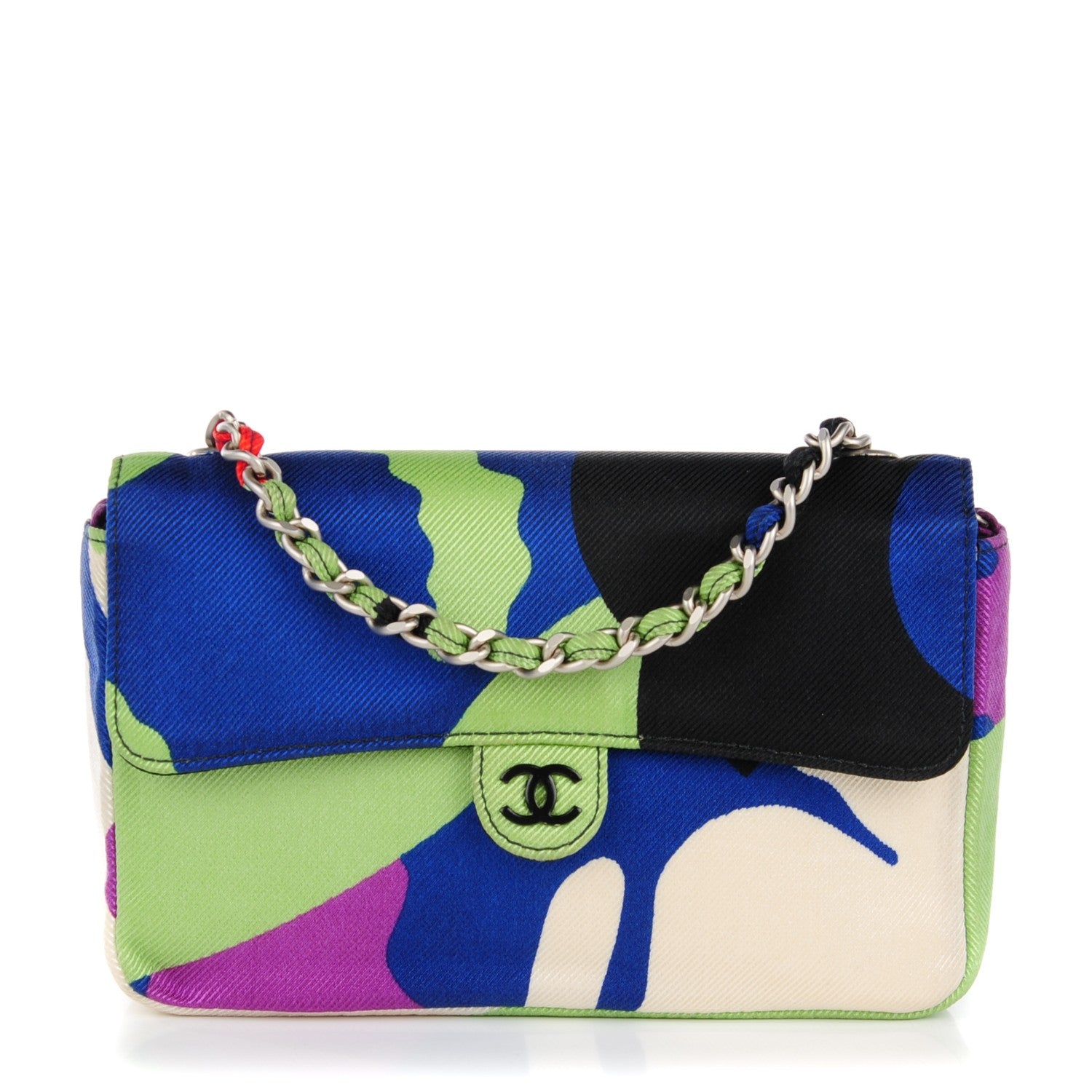 Chanel Grosgrain Printed Extra Mini Convertible Flap Multicolor 1 of 9