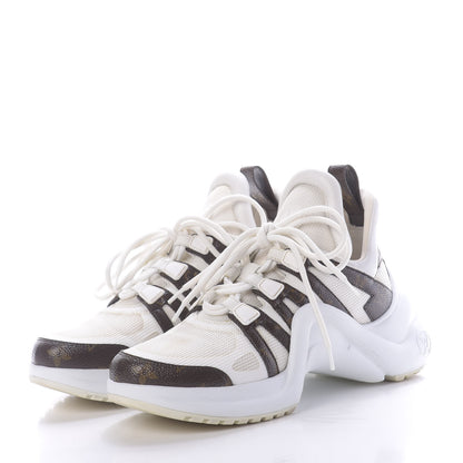Louis Vuitton Patent Monogram LV Archlight Sneakers 39 White 3 of 11