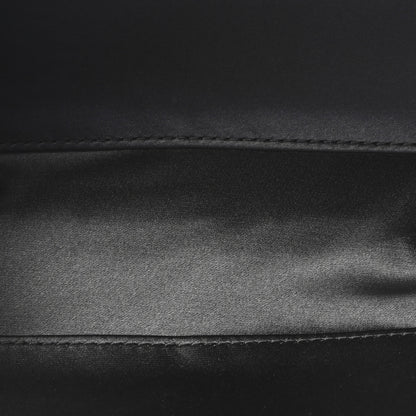 Bottega Veneta Silk Faille Intrecciato Raffia Knot Clutch Argento 5 of 9