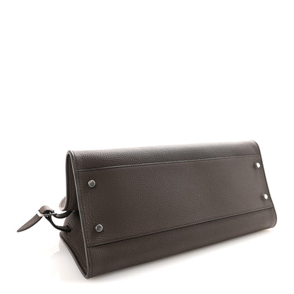The Row Grained Calfskin Margaux Shoulder 12 Deep Brown 3 of 8