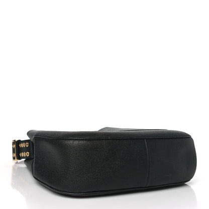 Burberry Soft Grainy Calfskin Small Studded Elmstone Hobo Black 4 of 8