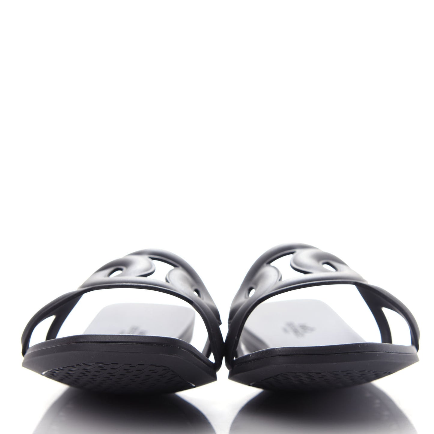 Rubber Aloha Sandals 40 Black
