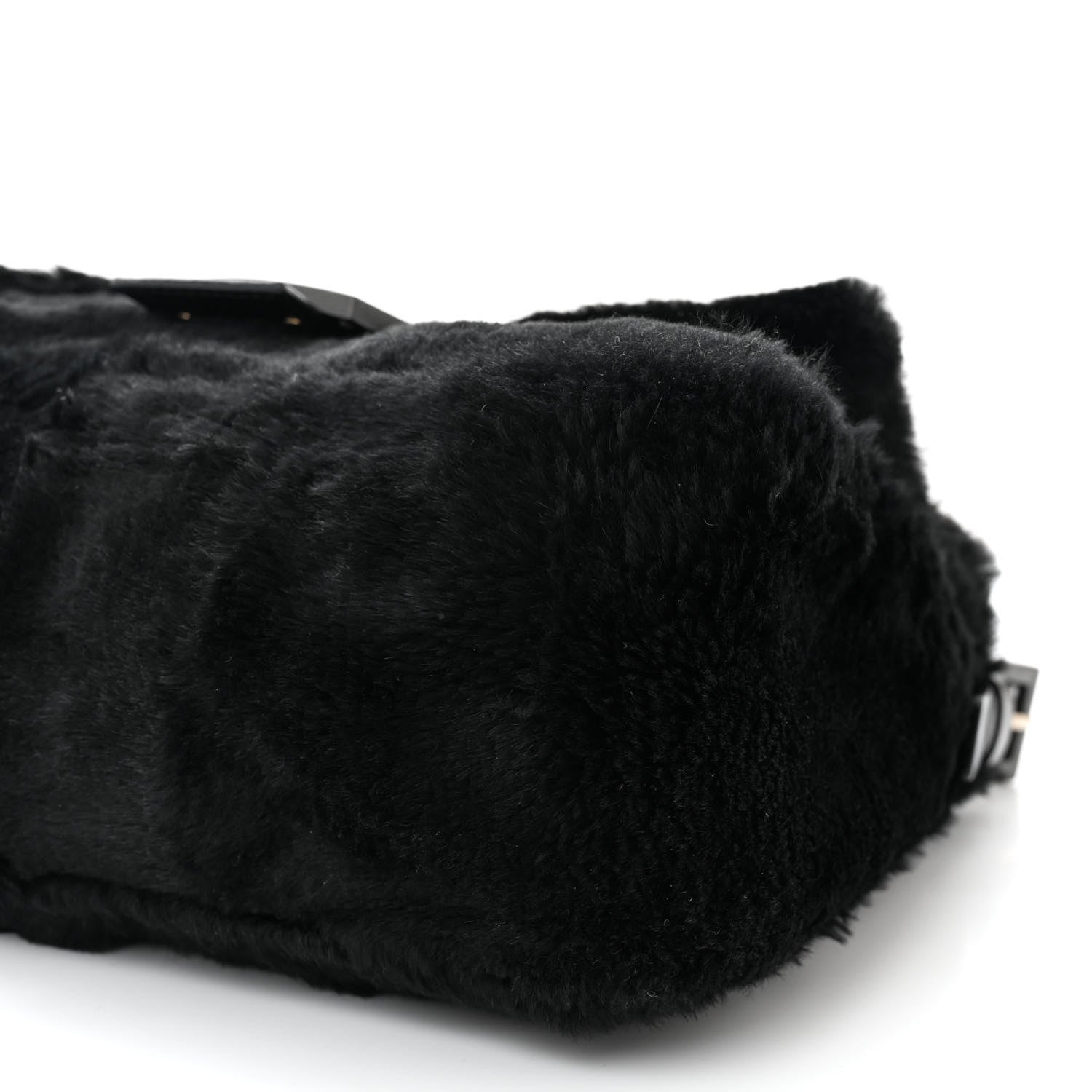 Fendi Rabbit Fur Mama Baguette Black 9 of 9