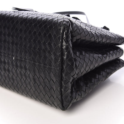 Bottega Veneta Light Calf Intrecciato Small Roma Black 14 of 15