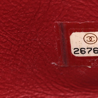 Chanel Lambskin Quilted Wood Mini Coco Handle Flap Red 8 of 15