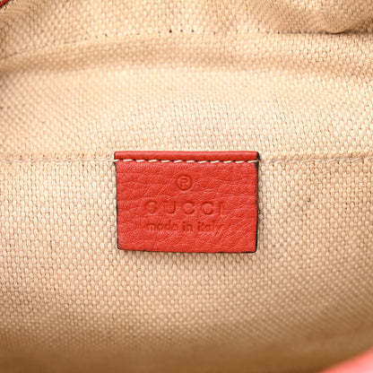 Gucci Pebbled Calfskin Small Soho Disco Bag Tabasco Red 6 of 18