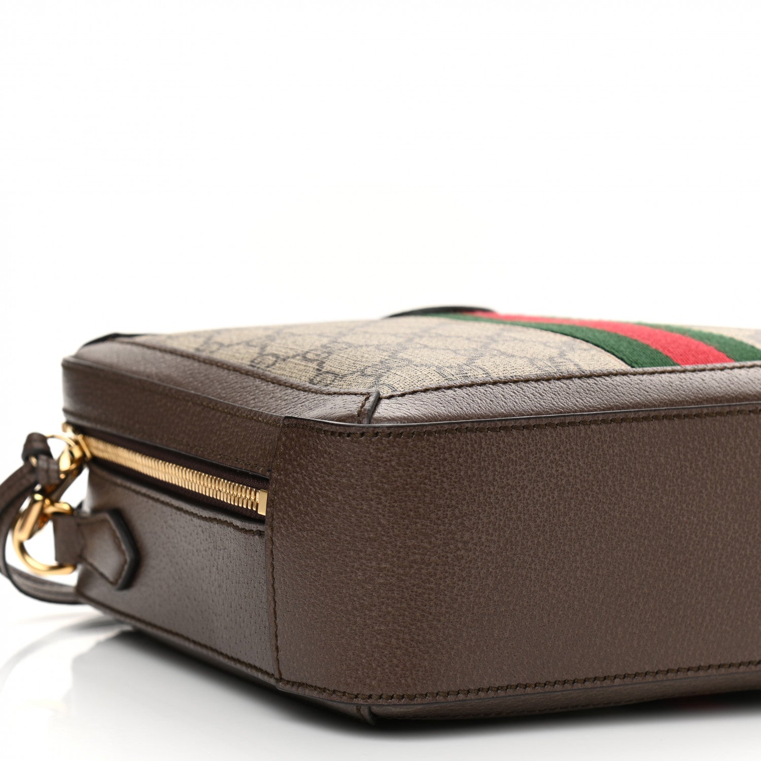 Gucci GG Supreme Web Small Ophidia Top Handle Shoulder Bag Brown 10 of 14