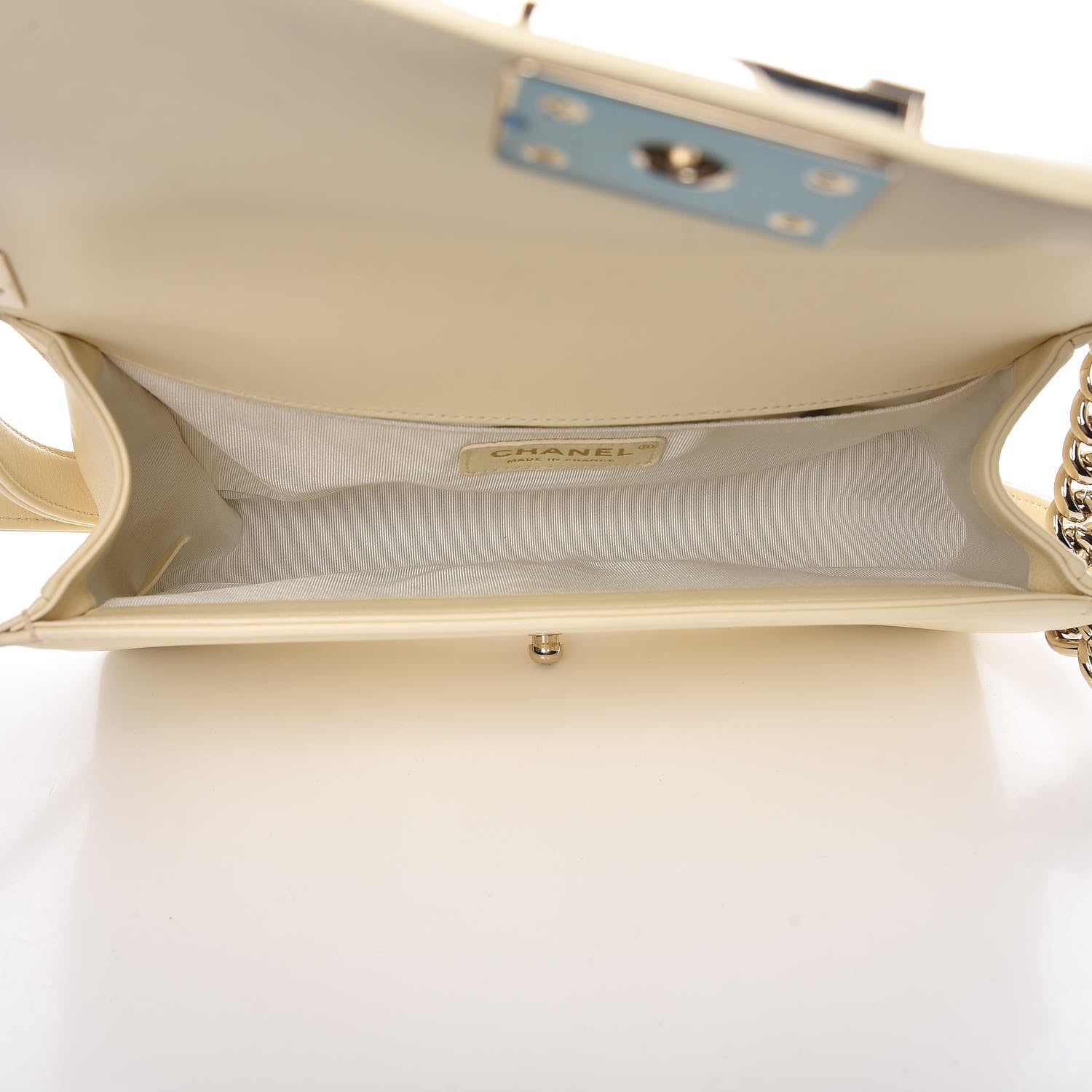 Chanel Lambskin Quilted Medium Boy Flap Light Beige 6 of 22