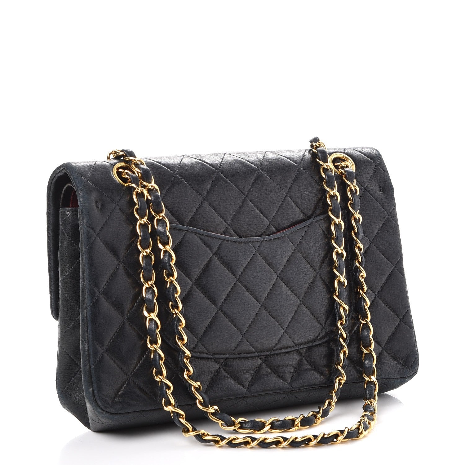 Chanel Lambskin Quilted Medium Double Flap Black 4 of 16