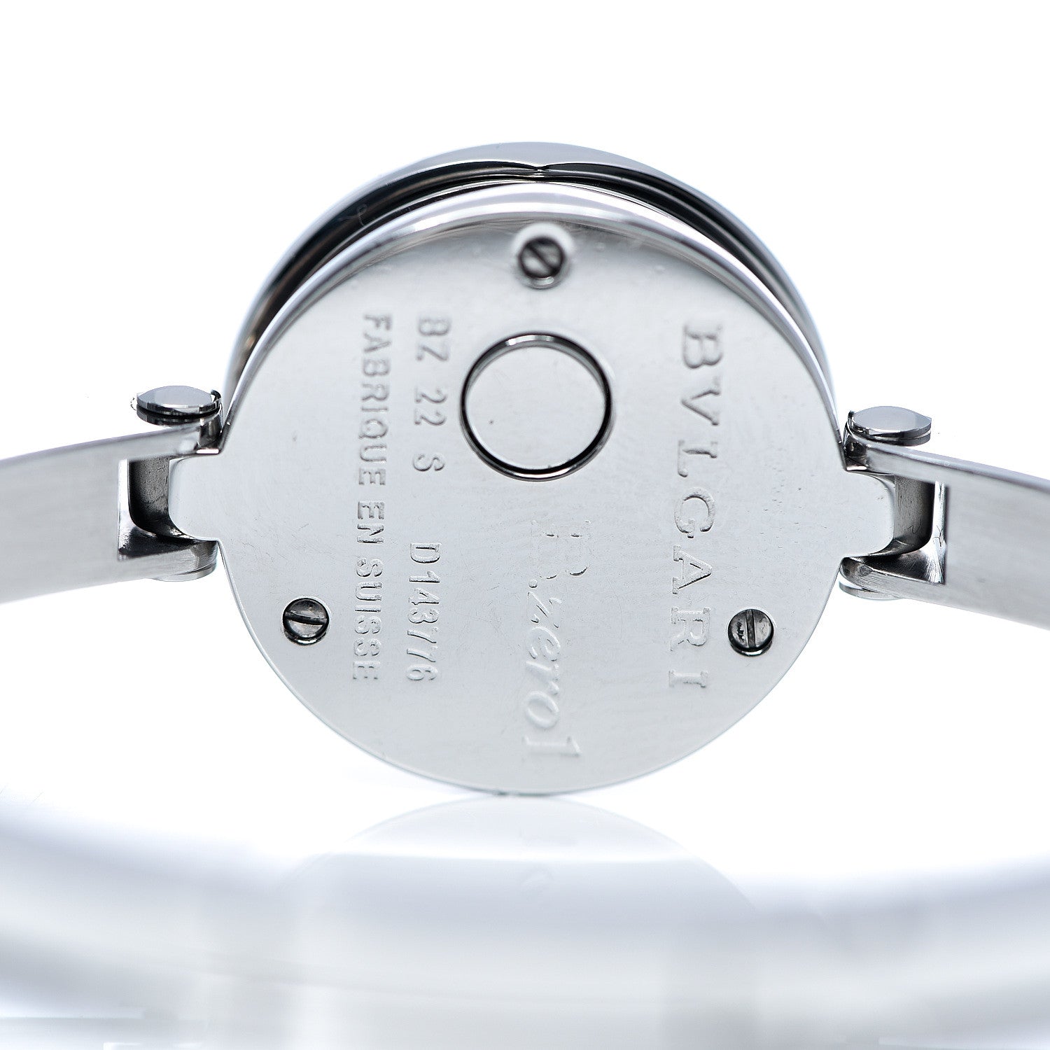 Bulgari Stainless Steel Diamond Blue Mother of Pearl 22mm B.zero1 Quartz Watch 4 of 4