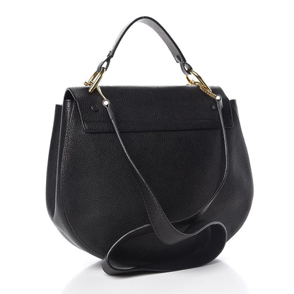Chloe Grained Lambskin Large Drew Shoulder Bag Black 4 of 8