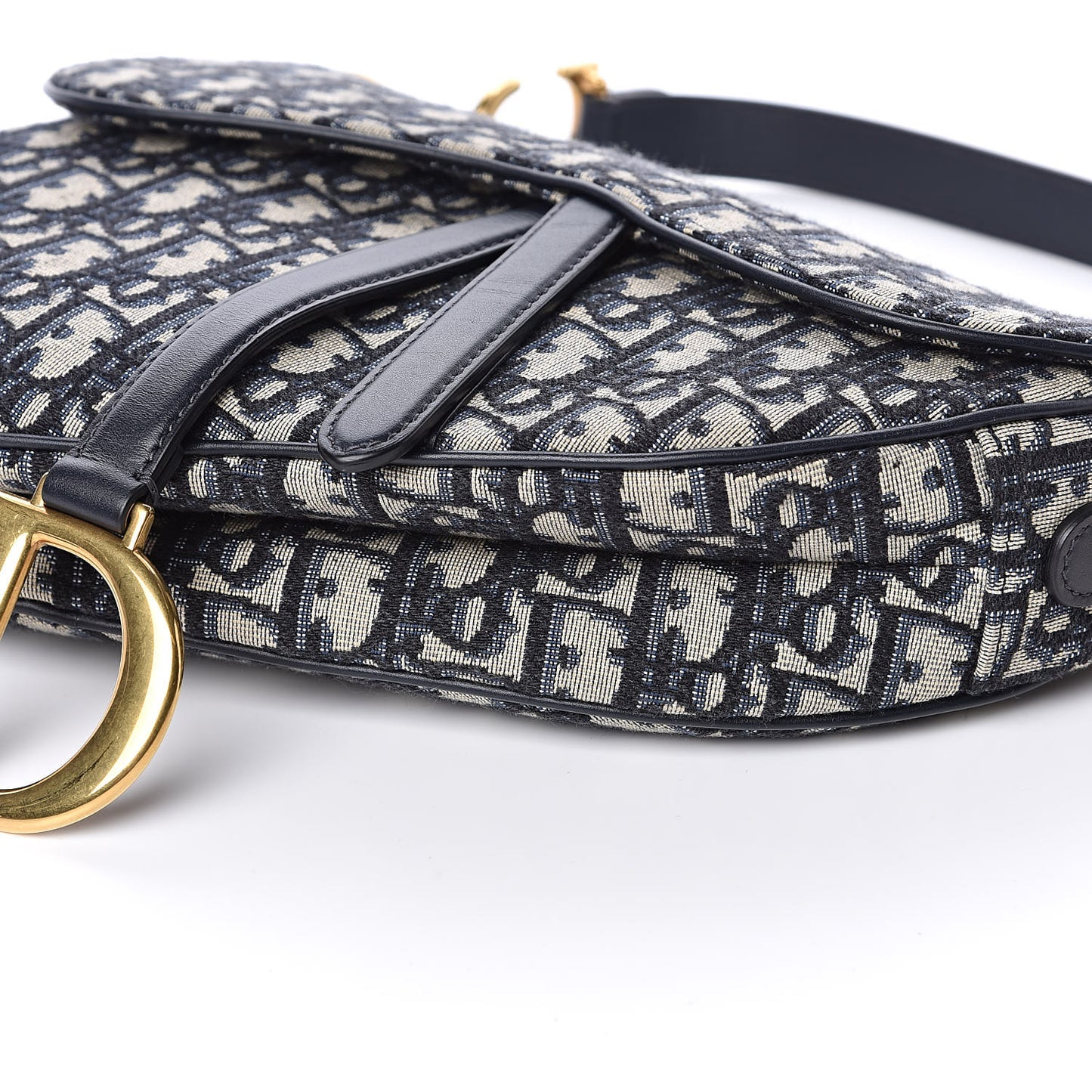 Oblique Saddle Bag Blue