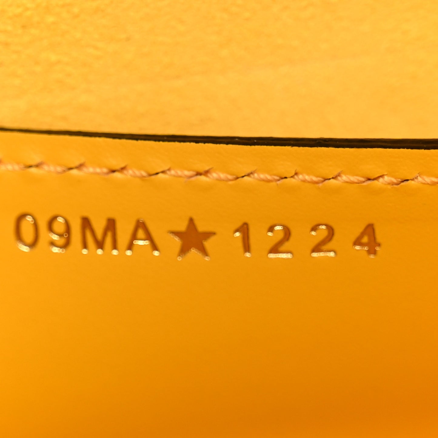 Calfskin Saddle Bag With Strap Yellow