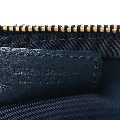 Christian Dior Monogram Mini Saddle Pochette Navy 7 of 11