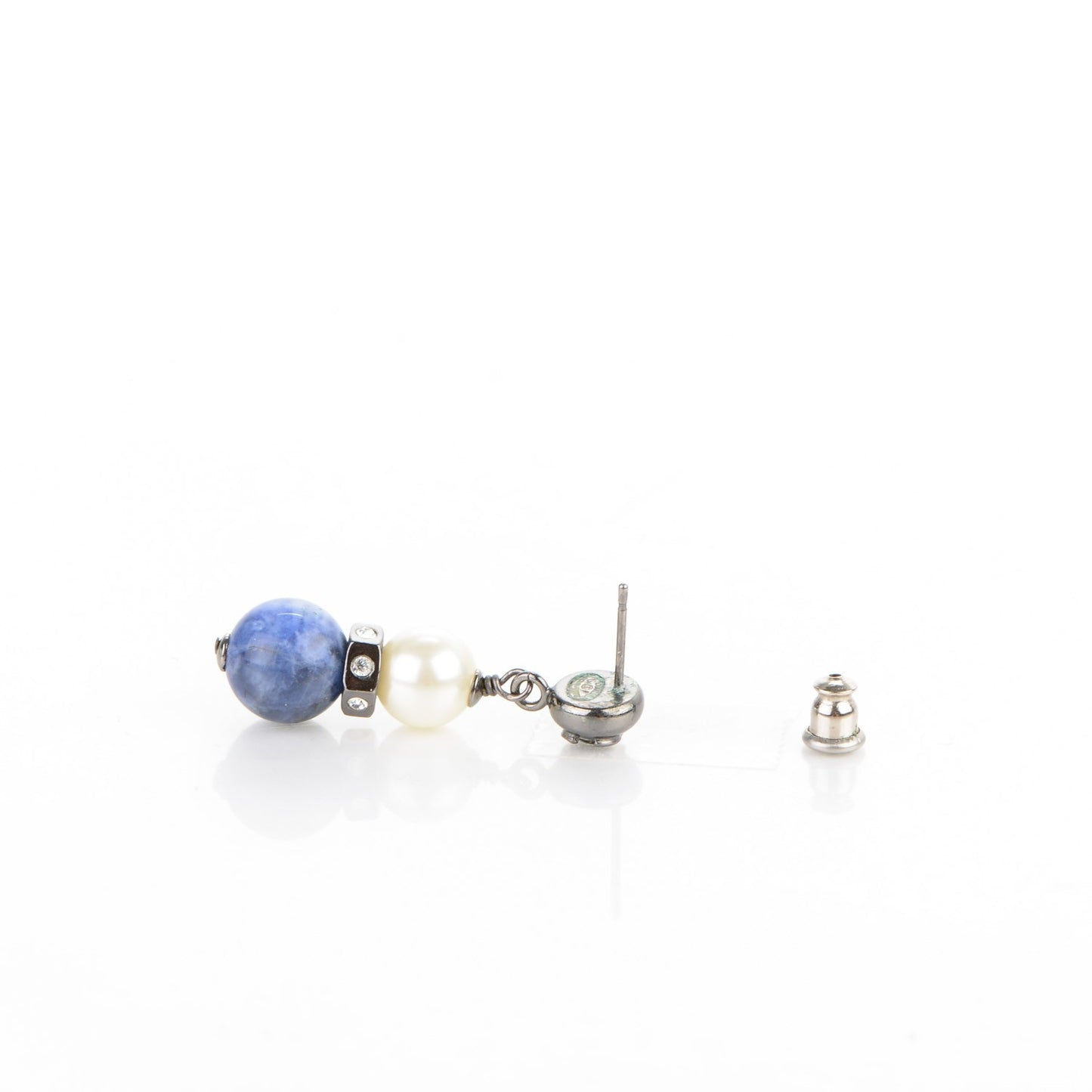Crystal Pearl Drop CC Earrings