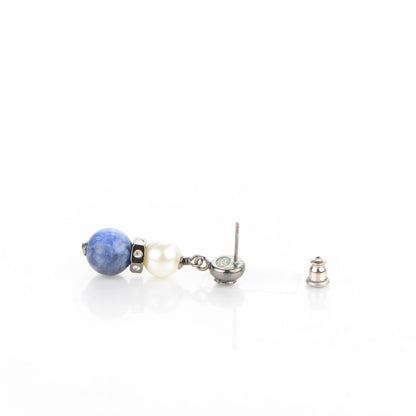 Chanel Crystal Pearl Drop CC Earrings 4 of 6