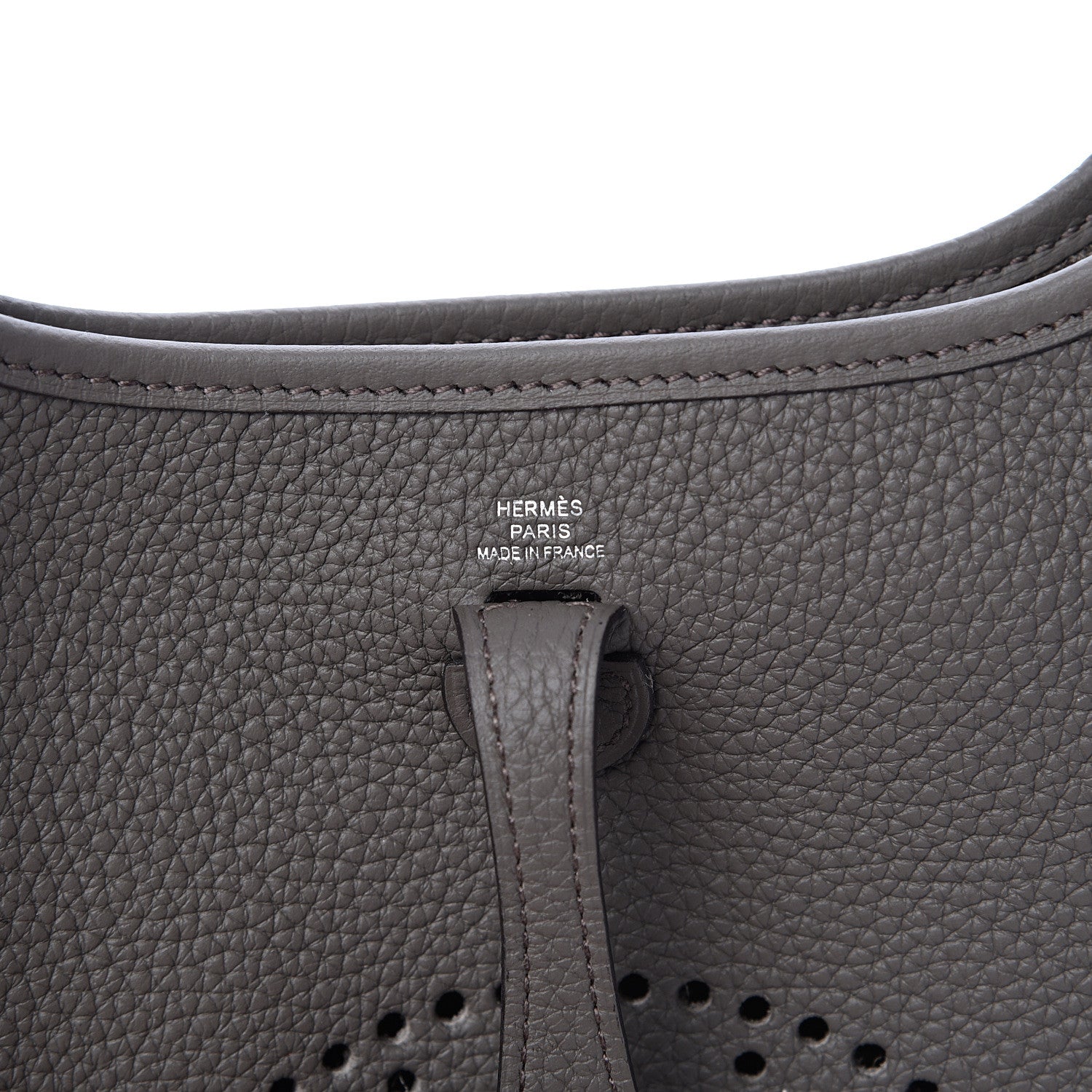 Hermes Taurillon Clemence Evelyne TPM Etain 5 of 10