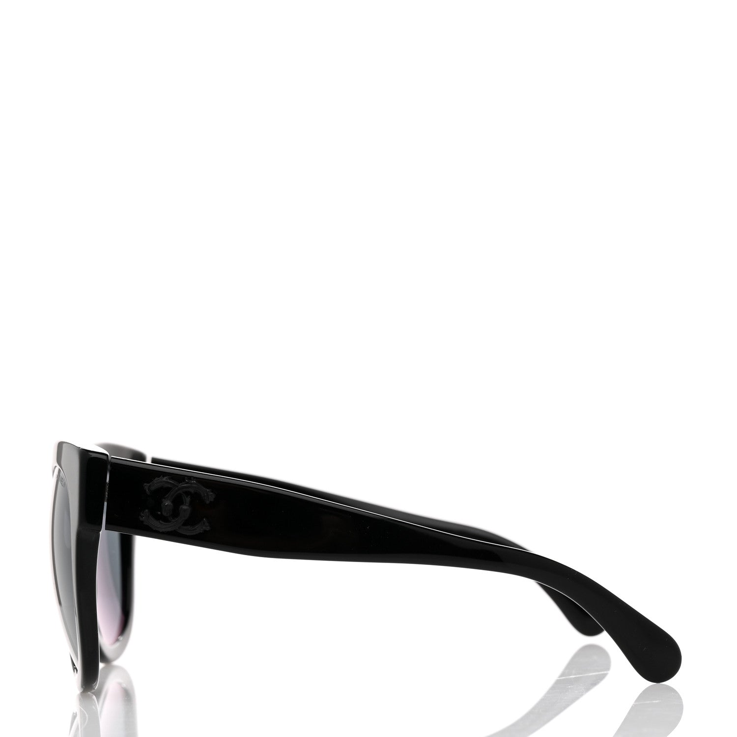 Chanel Acetate Butterfly Signature CC Sunglasses 5358 Black 3 of 8