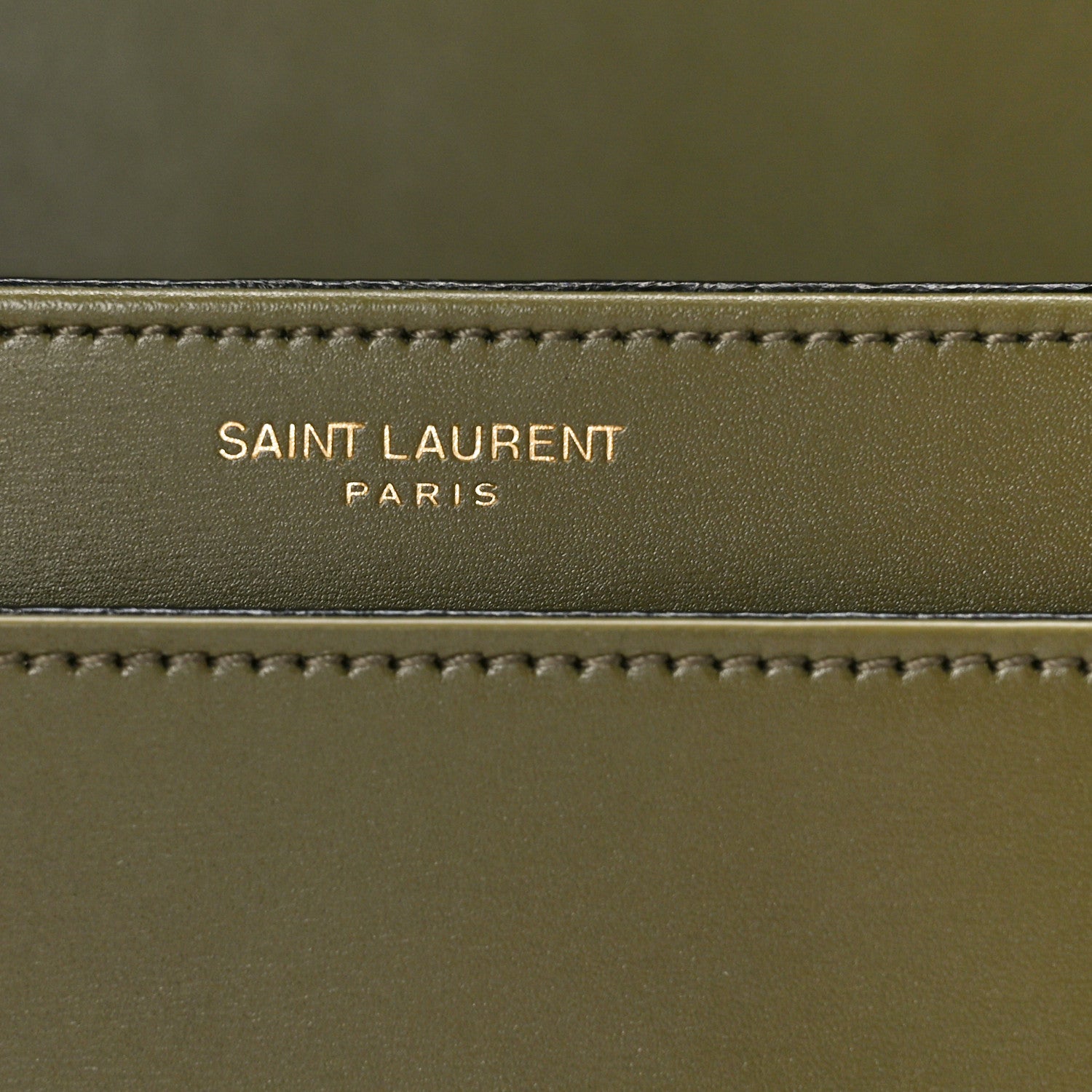 Saint Laurent Box Calfskin Monogram Medium Solferino Satchel Loden Green 6 of 9