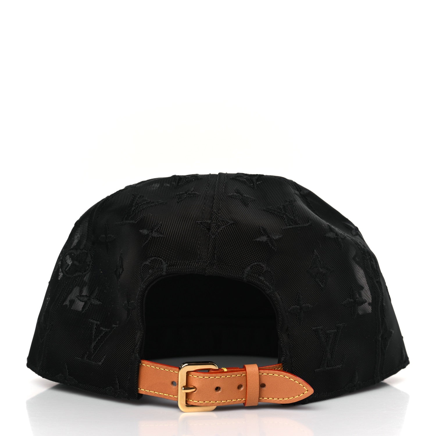 Louis Vuitton Monogram Mesh Cotton Tourist Cap 60 Black 5 of 7