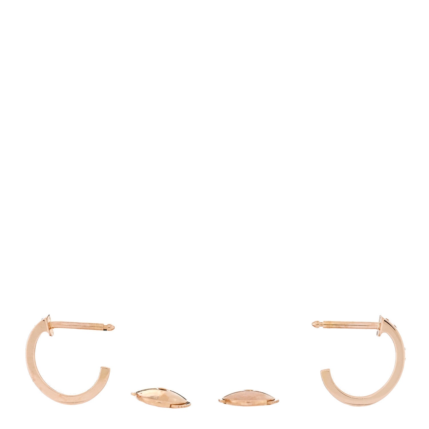 Cartier 18K Pink Gold Small LOVE Hoop Earrings 3 of 6