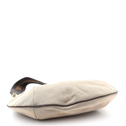 Gucci Canvas Web Hobo Natural Dark Brown 4 of 11