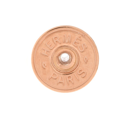 Hermes Rose Gold Lacquered Mini Pop H Earrings Black 4 of 6