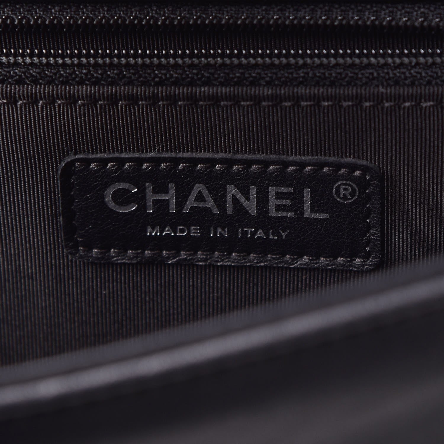 Chanel Calfskin Chevron Quilted Large Boy Flap Black 8 of 10